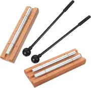 2 Sets Sound Beam Rod Mallets Musical Instrument Chimes Sticks Percussion Attention for Classroom.Chime with Mallet Meditation Chime Wind Chime Tubes Metal