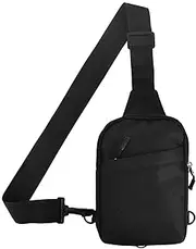 [Kaslaider] Sling Bag for Men Women, Lightweight Chest Bag Crossbody Backpack Anti Theft Casual Small Shoulder Chest Bag Adjustable Shoulder Strap Daypack for Travel Outdoor Hiking Sports