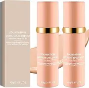 Color Adapting Foundation, Color Changing Foundation 4 in 1 Medium Spectrum, Flawless Foundation Makeup Hydrating Full Coverage Concealer, Hydrating Liquid foundation, 40ml