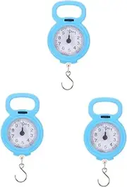 KOMBIUDA 3pcs Portable Mini Scale for Travel Fishing Spring Scale Weight Mechanical Luggage Mini Portable
