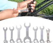 7Pcs Super Thin 1.5Mm Wrench Set Open Ended Wrench Silver Double Ended Spa
