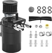 Oil Can - 300 ml Stunned Separator, Vent Filter Kit, Aluminium Engine Oil Separator, Compact Car Accessories, High Performance Collection Tank, for Vehicles, Automobiles and Engine Systems
