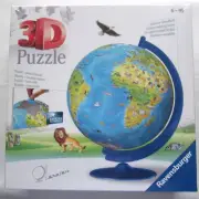 Ravensburger 3-D Puzzle Children's World Globe English 187 Plastic Pieces-Sealed