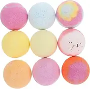 BIUDECO Elegant 60g Bath Salt Balls Set 9 Pack Aromatherapy Wildflowers Spa Bath Relaxing Scent