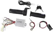 Vuzmode Electric Bike Controller Throttle Twist Grips Kit, 24V 250W Electric Bike Brushed Controller E-Scooter Brushless Controller