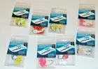 4 packs 1/16oz 1/8oz 1/4oz Yellowtail Snapper Jigs Mustad Hook Mix Size Color
