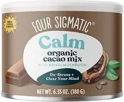 Four Sigmatic Mushroom Hot Cacao Mix with Reishi | Organic Reishi Mushroom with Cacao Powder | Stress Relief & Sleep Support | Vegan, Gluten-Free & Dairy-Free | USDA Fair Trade | 30 Serving Can