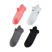 NNEDSZ 4 Pack Small Multi Colour Seamless Sport Sneakers Socks Non-Slip Heel Tab