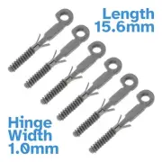 6pcs 15.6 x 1.0mm Eyeglasses Spring Hinge Frame Joint Insert Glasses Repair Bow