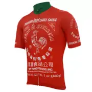 Retro Sriracha Hot Sauce Cycling Jersey Cycling Short Sleeve Jersey CYCLE JERSEY