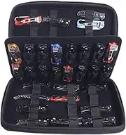 HERSENT Pocket Knife Display Case with 62 Slots, Knife Case, Folding Knife Holder Organizer, Knife Storage Carrier, Knives Collection Protector for Survival Tactical Outdoor EDC Mini Knife