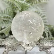Clear Quartz Sphere Crystal Ball 98g 41mm