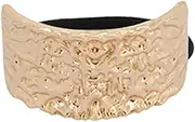 RUNQHUI Soft Elastic Vintage Scrunchie Headband for Women Girls Retro Hair Band Stretchy Ponytail Holder Fashion Hair Accessory for Everyday Use Type 17 One Size