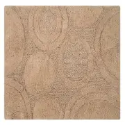 Knightsbridge Orbit Bath Rug Cotton Non Skid Back - Natural