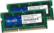 Memoz DDR3 Laptop RAM, 8GB (2x4GB), 1333MHz, SODIMM PC3-10600S, 204-Pin