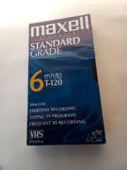 Maxell Video Cassette Standard Grade 6 Hours In EP Mode T-120 NEW Package Sealed