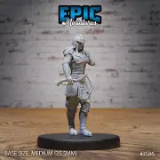 Shadow Ninja A by Epic Miniatures RPG D&D Pathfinder 3D Print