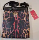 Via by VIETA Leopard Print Vegan Leather Crossbody Bag With Straps , Zip Pockets