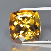 4.26Ct Cushion, Dazzling Sparkles Natural Helidor Golden Yellow Beryl _Brazil