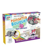 [CRAFT FOR KIDS] Poinsettia Bouquet 3D Papercraft Model