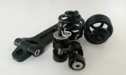 Solo Seat Bracket Kit Easy Fit 2" Springs Black Bolt on Harley Chopper Bobber