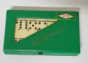 JTP Brand Dominos Double Six set of 28 Green Case NOS Houston Texas Game