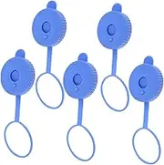 VERDANVERSE 5pcs Spill Silicone Water Jug Caps Leak Dustproof Dispensers for Outdoor Activities and Storage