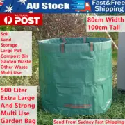 500L Extra Large Strong Garden Waste Bag Sand Soil Construction Compost Pot