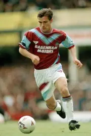Steve Potts of West Ham United at the FA Carling Premiership match- Old Photo