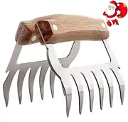 Meat Claws Stainless Steel with Handles Metal Bear Claws Meat Shredders for Pulled Pork BBQ Food Claw Barbecue Tools Best Gifts for Men 2pcs