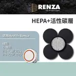 RENZA濾網 適用HEALTH BANCO 小漢堡 E2F HB-R1BF2025/R2BF2025 HEPA活性碳