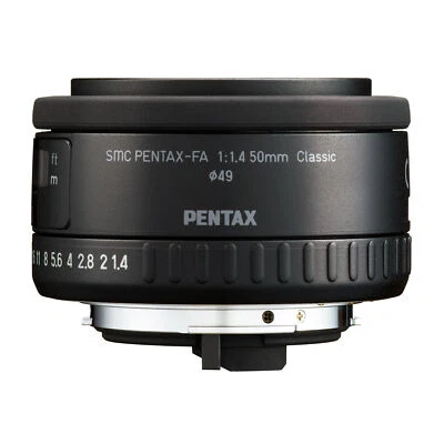 PENTAX-FA 50mm F1.4 Large Aperture SP Coated Classic Lens Black Matte Finish
