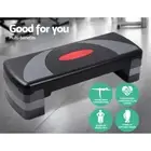 3 Level Aerobic Step Bench Fitness Exercise Commercial Gym Grade Wide Stepping