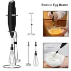 Milk Coffee Frother Electric Whisk Egg Beater Handheld Drink Frappe Mixer +Stand