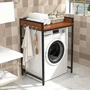 Freestanding Washing Machine Storage Rack - Organiser Cupboard for Bathroom Laundry Shelf - Over Washing Machine Storage Unit - 70Ã—60Ã—105cm