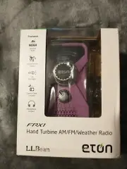 LL Bean Eton FRX1 HAND TURBINE CRANK AN FM NOAA WEATHER RADIO LED FLASHLIGHT