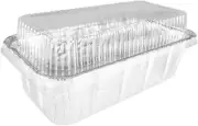 Handi-Foil 2 lb. Aluminum Foil Loaf Bread Pan Tin w/Dome Lid Heavy Duty HFA #316