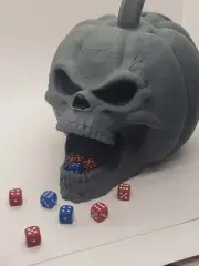 Halloween Special Spooky Pumpkin Skull: Slope 3D Dice Tower