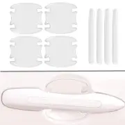 8PC Car Door Handle Bowl Sticker Strip Tape Protector Anti Scratch Covers Trims (for: Volvo)