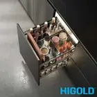 HIGOLD Shearer Crystal Pull Out Kitchen Cabinet Organiser 400mm - Glass Baskets