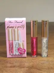 Too Faced Lip Injection Extreme Plump Travel Size Duo New In Box 2.8g Each