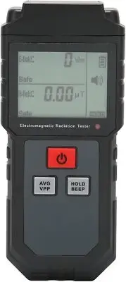 Jiawu EMF Meter, Digital EMF Detector with Alarm, Electromagnetic Field Reader