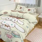 a2528 Cute Cinnamoroll Cartoon Character Duvet Cover Set Bedding Set 3D Cartoon Printed Comfortable And Soft Bed Set Room Decor for Bedroom jfr2528
