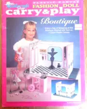 Needlecraft Shop Plastic Canvas Pattern Fashion Doll Carry & Play Boutique Shop