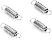 10pcs 0.2mm 304 Stainless Steel Extension Spring With O Hook, Length 5/8/10/12/15/20mm(12mm,2.5mm/0.2mm)