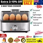 Electric 3-Way Egg Cooker Poacher Steamer Omelette Maker Black Culinary