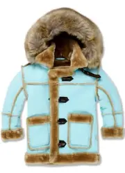 Kids Jordan Craig Denali Shearling Jacket (Light Blue) New.
