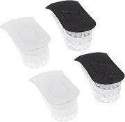 GOOHOCHY Men's Height Increase Insoles 2 Pairs Heel Protector Cushions Heel Lifts
