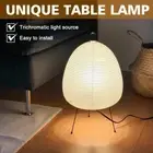 Small Table Lamp For Bedroom - Bedside Lamps For Nightstand Rice Paper Lampshade