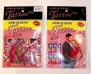 arm TEMPORARY TATTOO SLEEVE play tatoo fake tattoos art new tat joke tatoos gag
